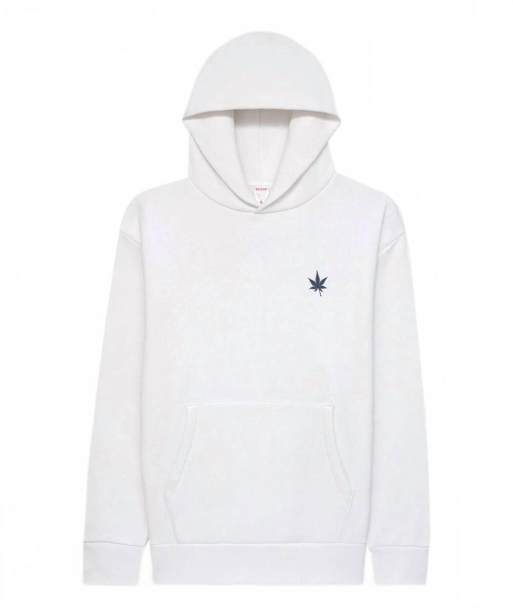 NEW BOAST unisex fleece hoodie in white